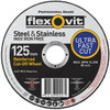 Flexovit A46TBF41 Mega Inox 125x2x22 Cutting Disc