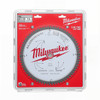 Milwaukee 254mm (10”) 72T Aluminium Circular Saw Blade