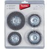 Makita 6mm Shank Wire Brush Set For Drills