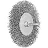 Pferd 100x10x6mm Shaft Mounted Crimped Steel Wire Brush