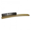 Josco Wire Hand Brush 5R Wood Handle