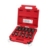 Milwaukee Shockwave 3/8-1-1/16 1/2 Dr 6pt Deep Impact Socket Set Imperial 12pce