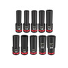 Milwaukee Shockwave 10-24mm 1/2 Dr 6pt Deep Impact Socket Set Metric 10pce