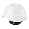 Maxiguard White Vented Hard Hat, sliplock harness