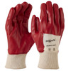 Maxisafe Red PVC Single Dipped Knit Wrist Gloves 26cm