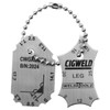Cigweld WeldaToolz Stainless Steel Fillet Welding Gauge 2 Pce