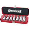 Sidchrome 1/2 Dr In-Hex Socket Set Metric 7pce