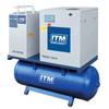 ITM Air Compressor Rotary Screw With Dryer, 3 Phase, 10Hp, 270L, Fad 1080