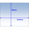 Clear Outer Lens 117x95mm suit 5000X 10pk