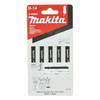 Makita Jigsaw Blade B-14 Wood/PVC/Plywood 76mm x 18tpi 5pk