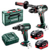 Metabo MET18BL2MB2HD5.5AH 18V Brushless Hammer Drill / 1/2” Impact Wrench Combo Kit