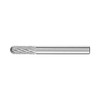 Pferd 5/8x1 Cylindrical Ball Nose Carbide Burr 1/4 Shank