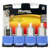 Master Lock Padlock Excell Laminated Covered 45mm With 38mm Long Shackle 4pk