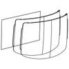 Weldclass Lens Kit suit Promax 600/650 - 2 Outers + 1 Inner