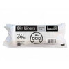 Bastion 36 Litre Regular Duty Bin Liners White Carton/1000 (20 Rolls Of 50)