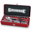 Sidchrome 8-22mm 1/2 Dr Socket Set Metric 20pce