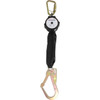 Maxisafe Self Retractable 2M lanyard W/ Carabiner & Aluminium Hook