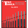 T&E Tools SAE 3/32-1/2 Roll-Pin Punch Set 10pce