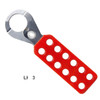 Tuffa Vinyl Coated Hasp 25mm Red 12 Holes