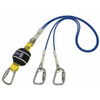 3M Dbi-Sala Force2 Shock Absorbing Wire Cable Lanyard Double Tail Blue Z12204545WR