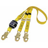 3M Dbi-Sala Force2 Adjustable Shock Absorbing Webbing Lanyard Double Tail Yellow Z13200909