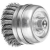 Pferd Cup Brush Twist Knot Steel TBGR 80mm M14 Thread 0.5mm Filament With Bridle
