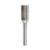 Bordo 5/8in SB-6 Cylindrical Carbide Burr End Cut 1/4 Shank