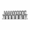 Metrinch 1/2” Dr Socket Set 17 Pce