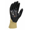 Maxisafe Blue Nitrile 3/4 Dipped Glove. knit wrist XL