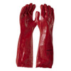 Red PVC Chemical Resistant Gloves 45cm