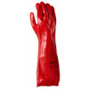 Red PVC Chemical Resistant Gloves 45cm