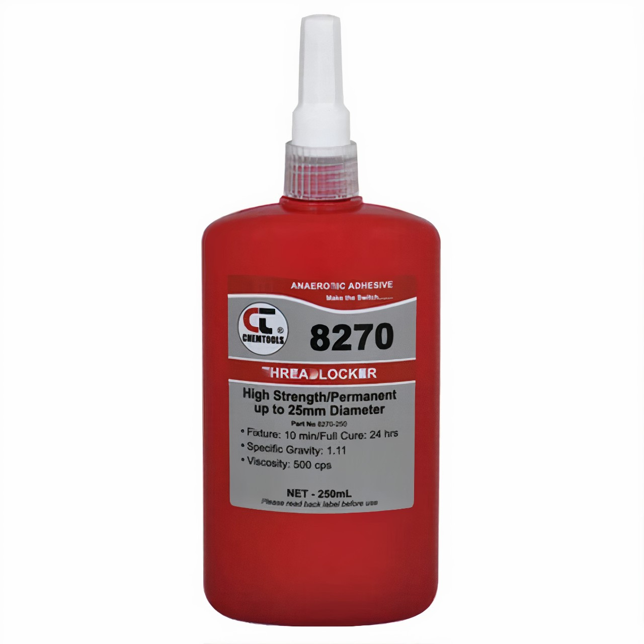 CT 8270 Threadlocker 250ml High Strength Low Visc