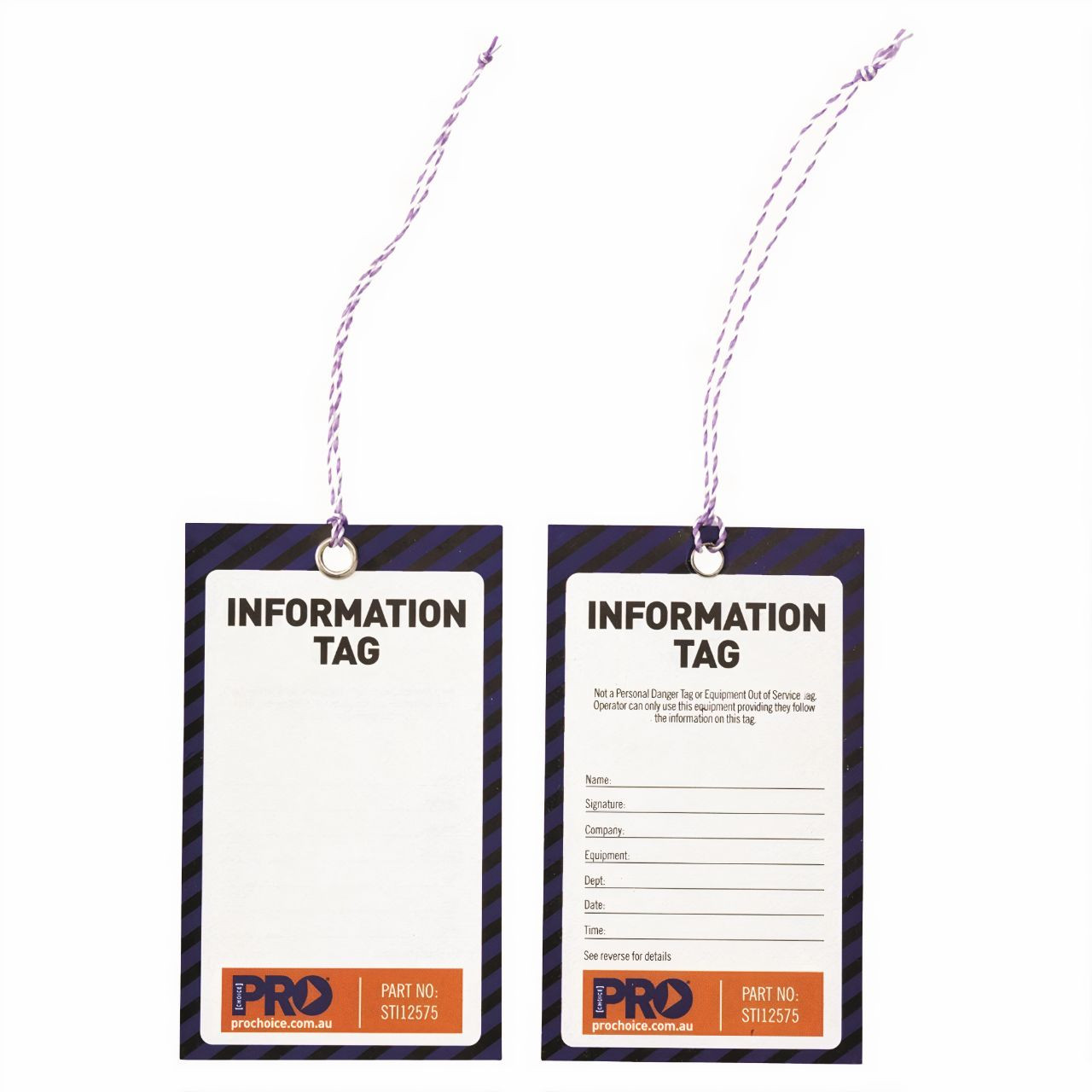 Information Safety Tags Non Tear 100/pk