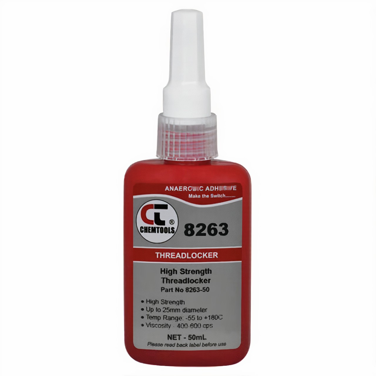 CT 8263 Threadlocker 50ml High Strength Oil Resist