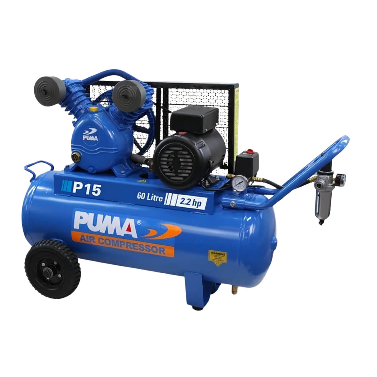 Puma P15 240V Air Compressor 2.2HP 60L 200L/min FAD