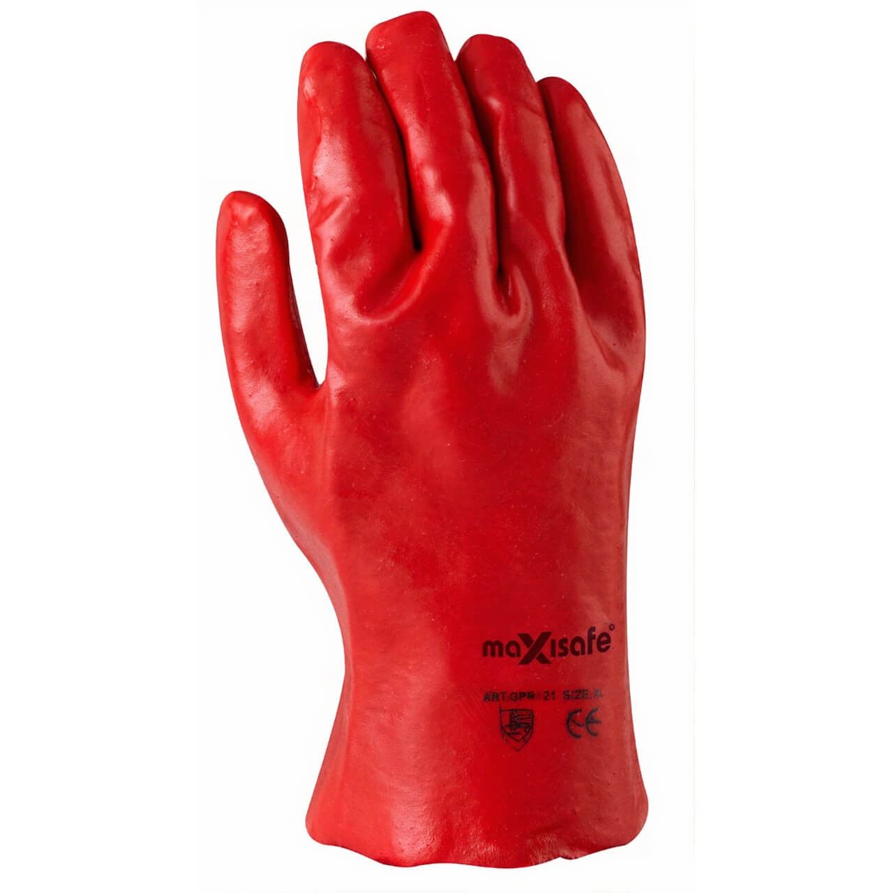 Red PVC Chemical Resistant Glove 27cm