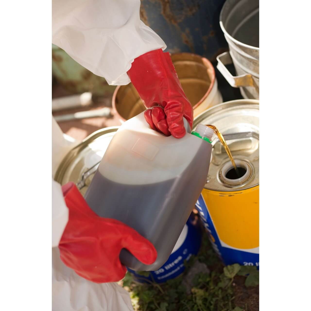 Red PVC Chemical Resistant Glove 27cm