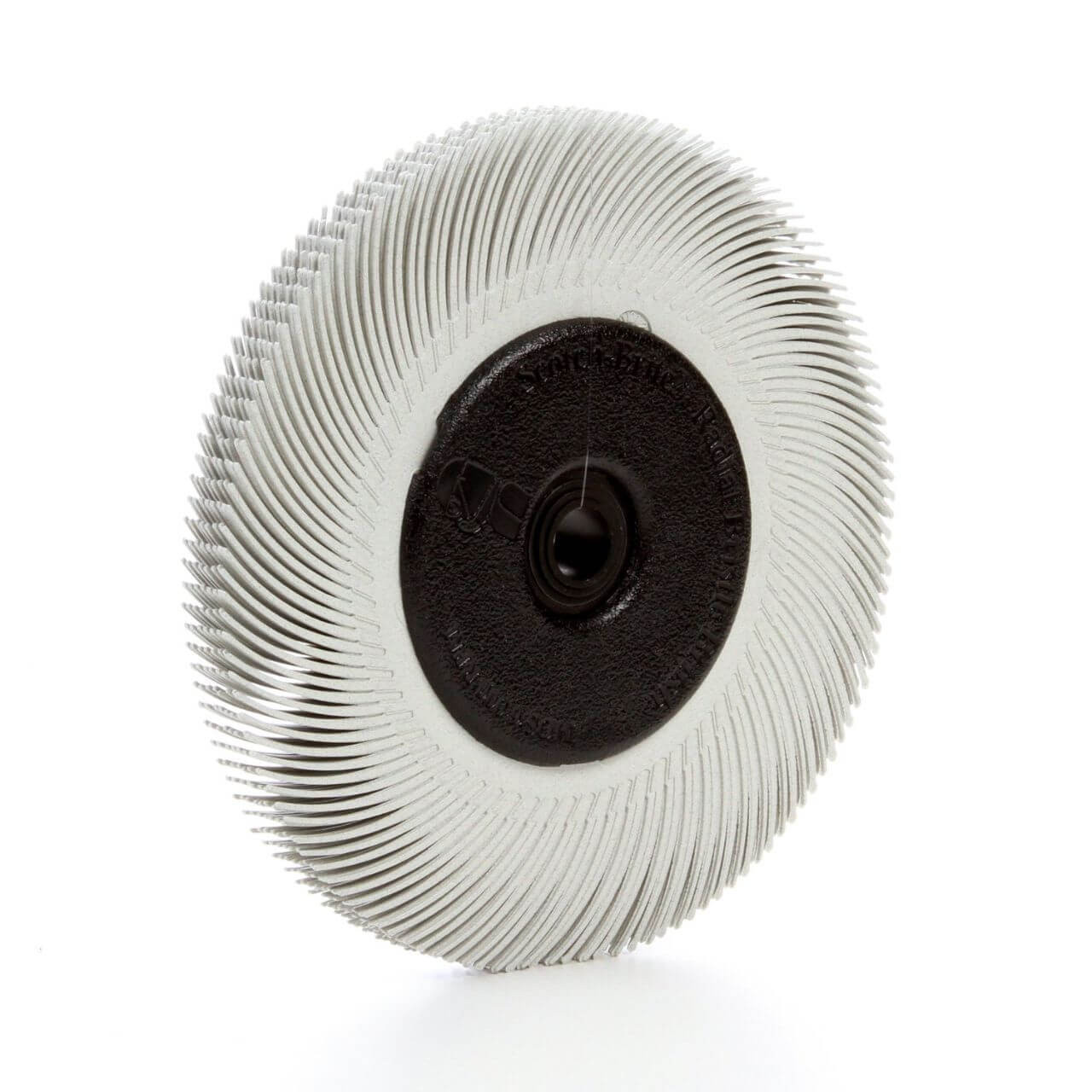 3M Scotch-Brite 150x12x25mm Radial Bristle Brush P120 White Curve