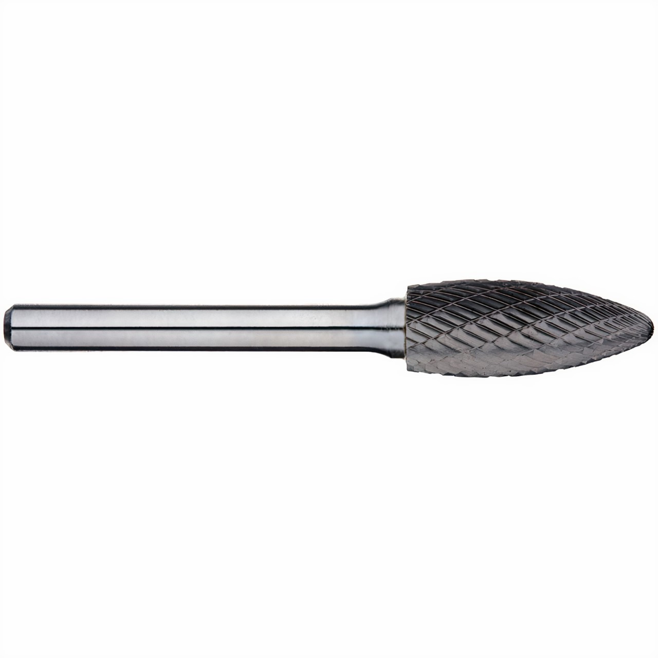 Alpha 1/2x1-1/4 Flame Shape Carbide Burr 1/4 Shank