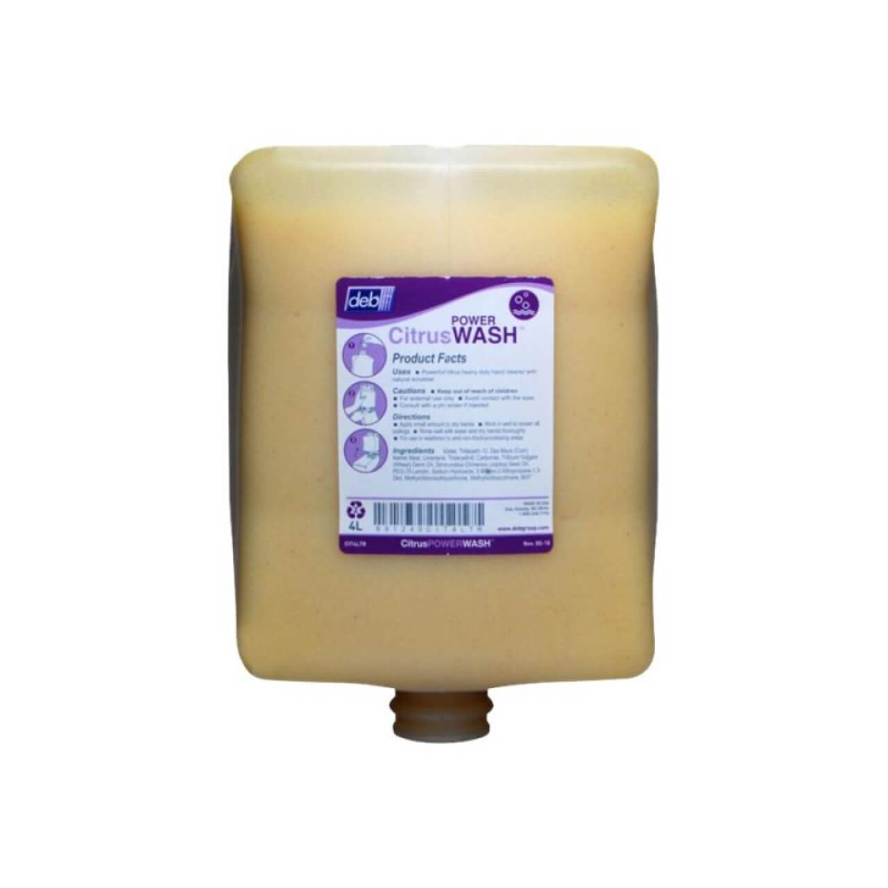 Deb Kresto Citrus Power Wash Hand Cleaner Cartridge 4L