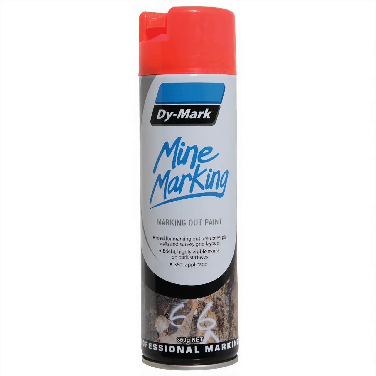 Dy-Mark Mine Marking Vert Fluro Red 350g