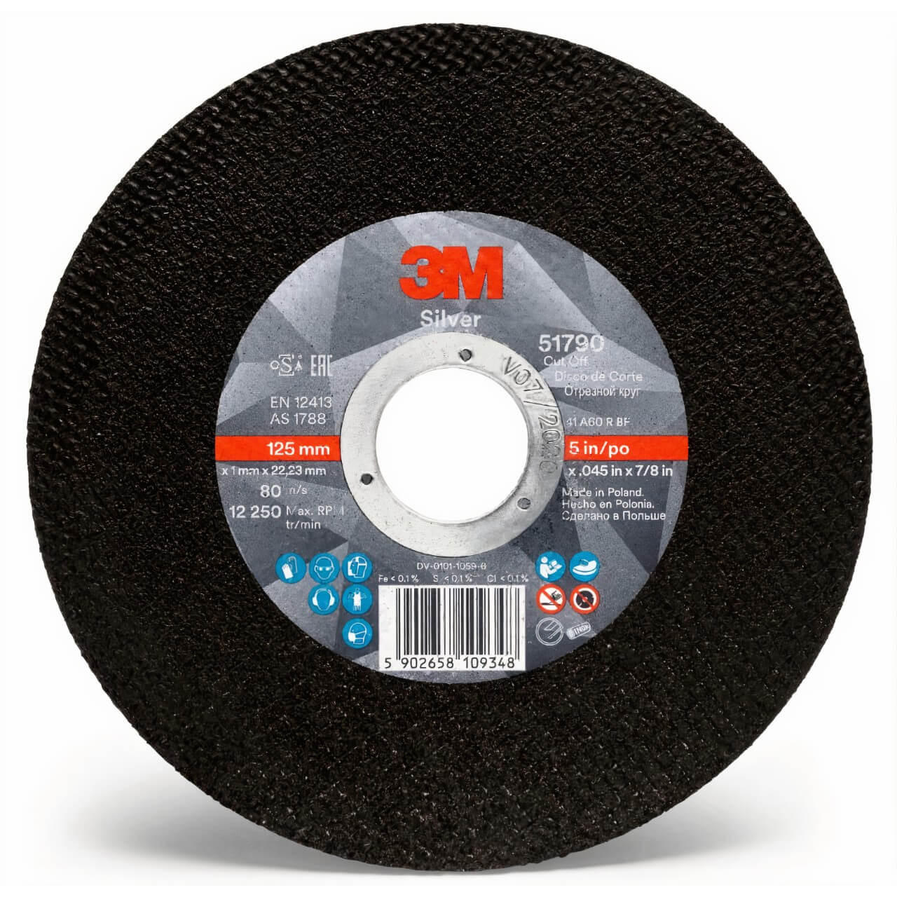 3M Silver 100x1.0x16mm Cut Off Wheel