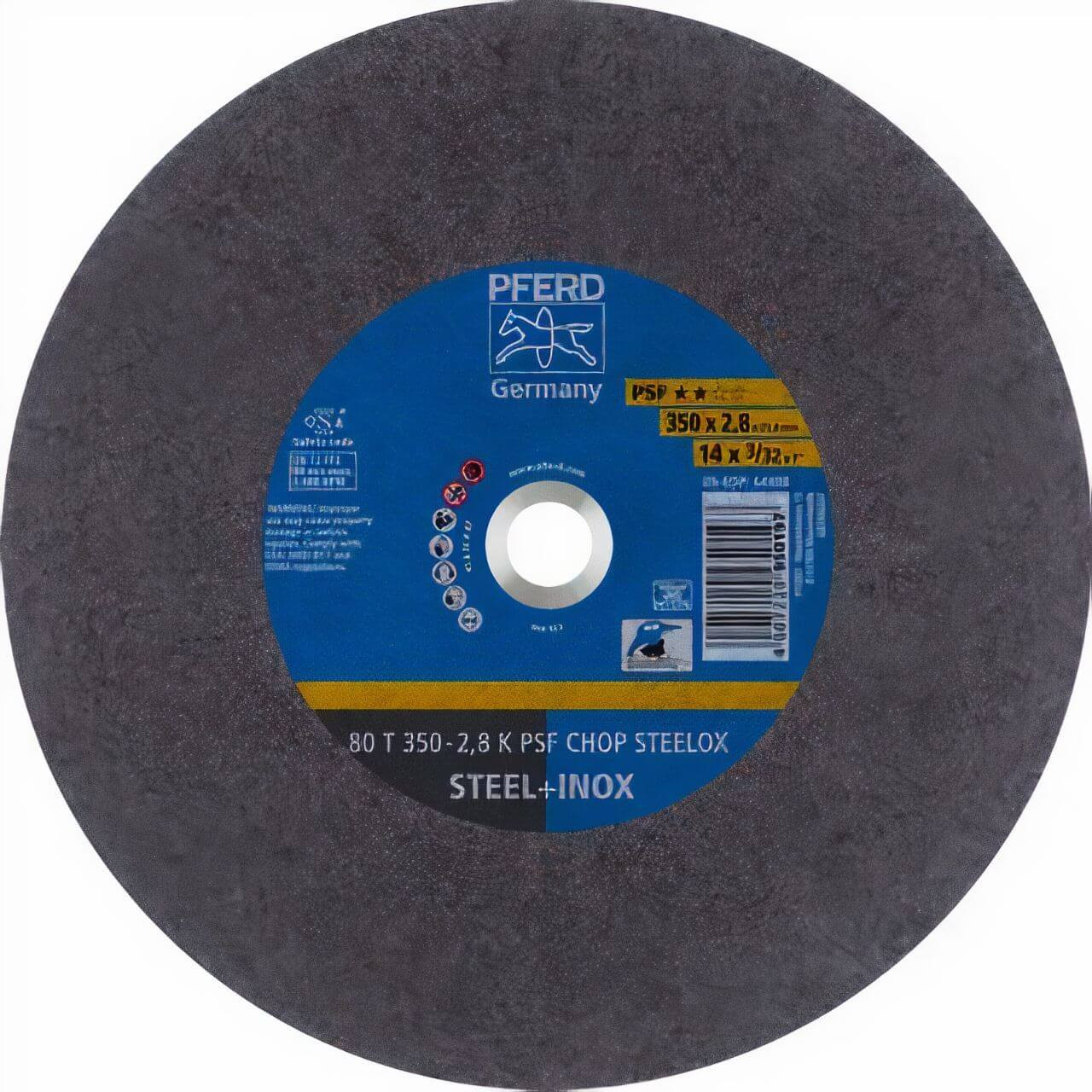 Pferd A36K PSF Chop Steelox 350x2.8x25.4mm 80T Cut Off Wheel