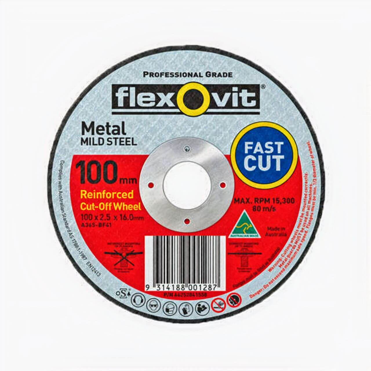 Flexovit FH38 100x2.5x16 GP Metal Cutting Disc
