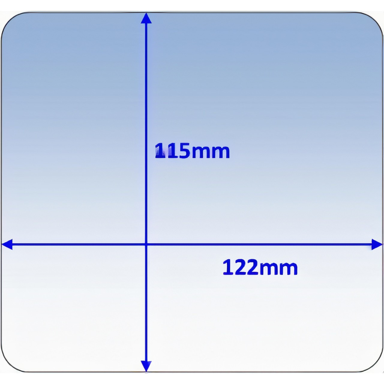 Clear Outer Lens 122x115 suit Mach 4