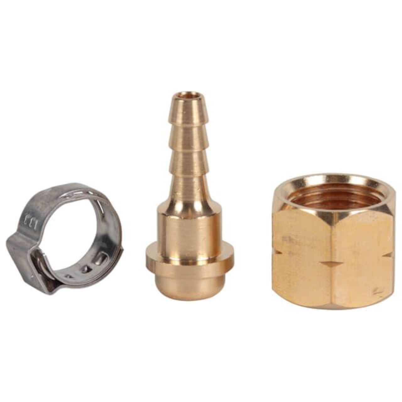 Harris Acet/LPG LH 3/8” BSP Crimp Hose Connector Set 5mm