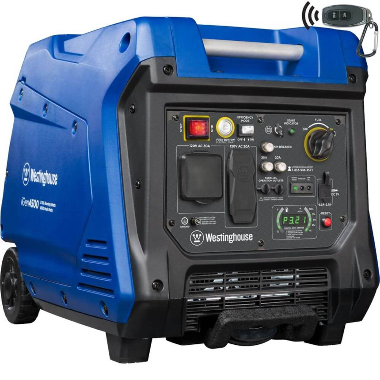 Westinghouse iGen4500AS Inverter Generator 4.5 kVA E/Start inc Remote