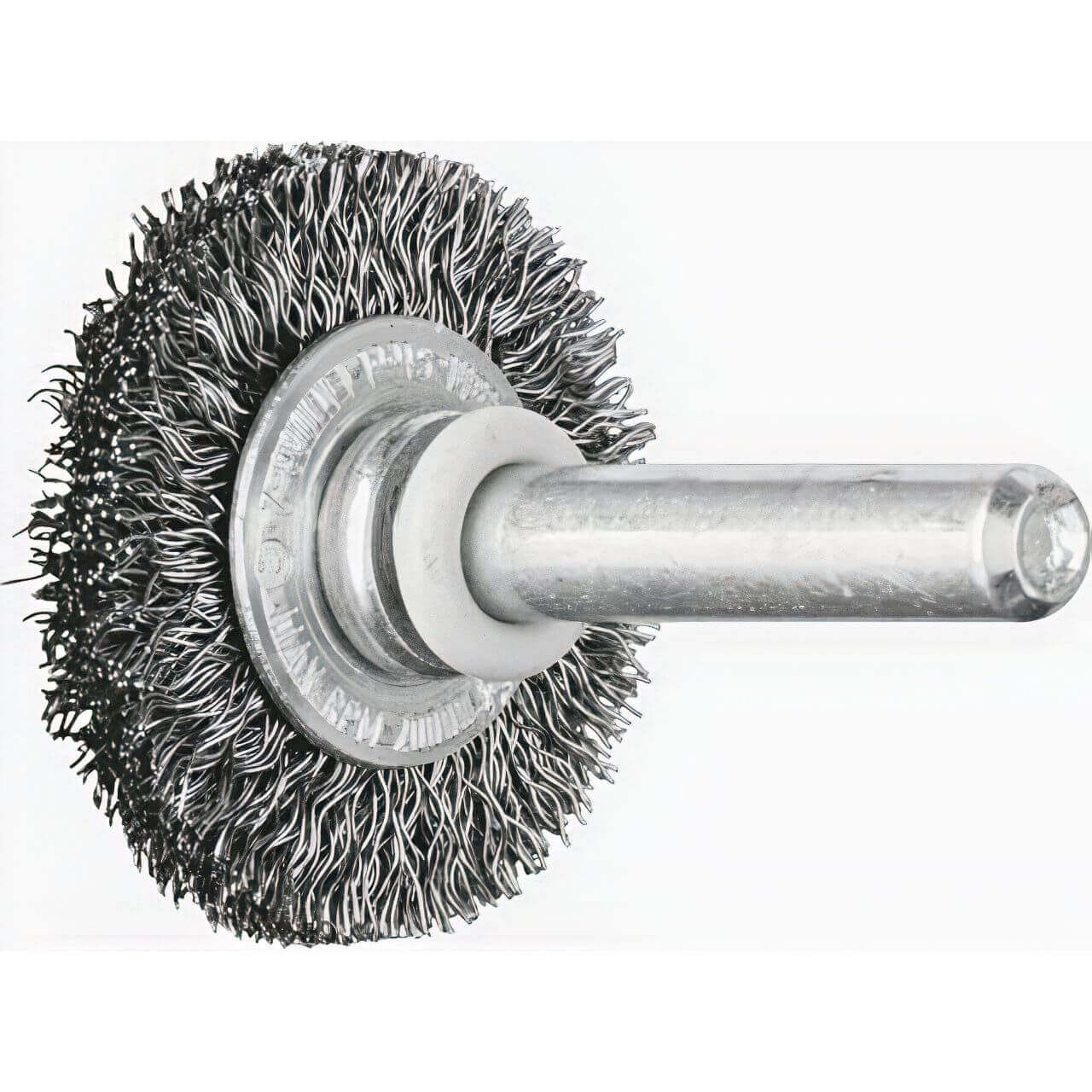 Pferd 30x6x6mm Shaft Mounted Crimped Steel Wire Brush