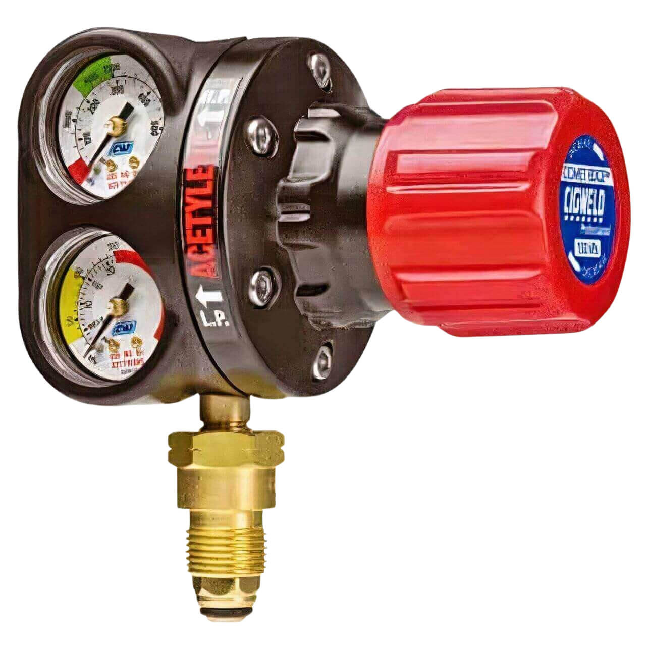 Comet EDGE 150kpa Acetylene Regulator Vertical Inlet