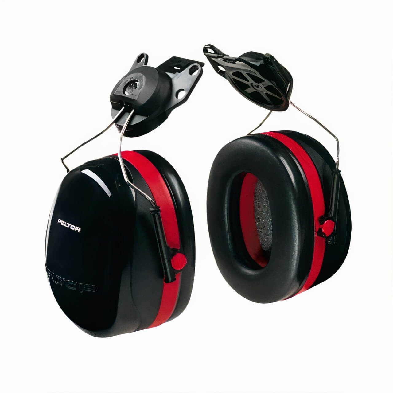 3M Peltor Optime III H540 Black & Red Helmet Attached Earmuffs